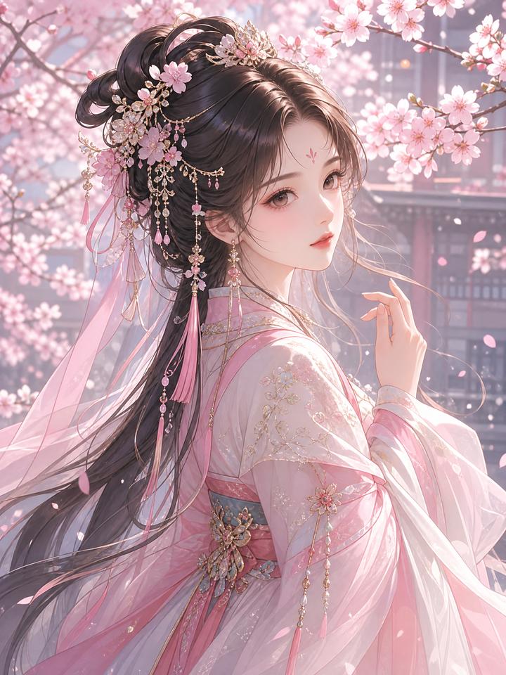 溏心vlog动漫-汉服少女